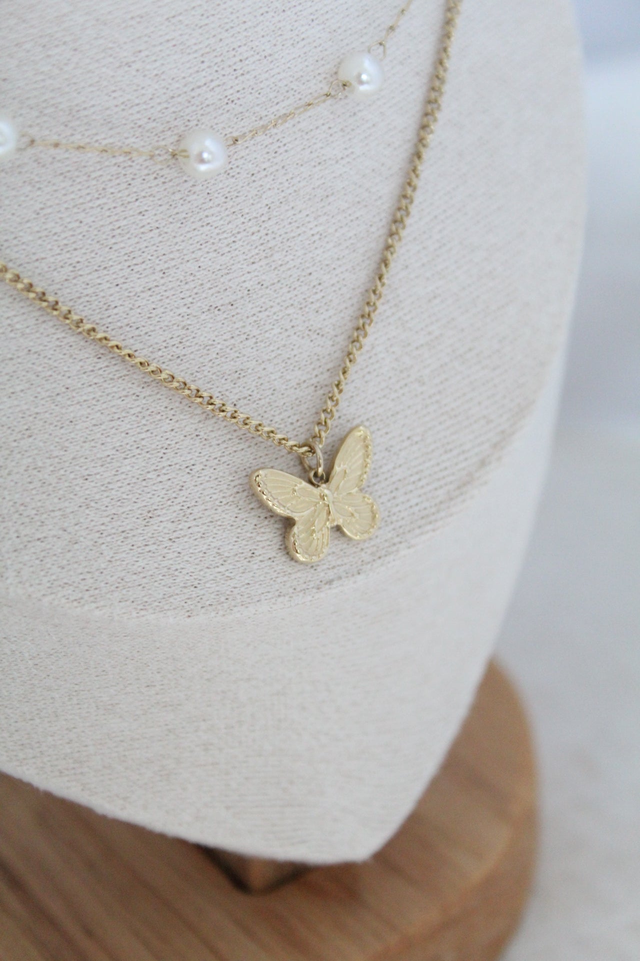 Double butterfly necklace