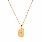 Relicario rectangular con destello