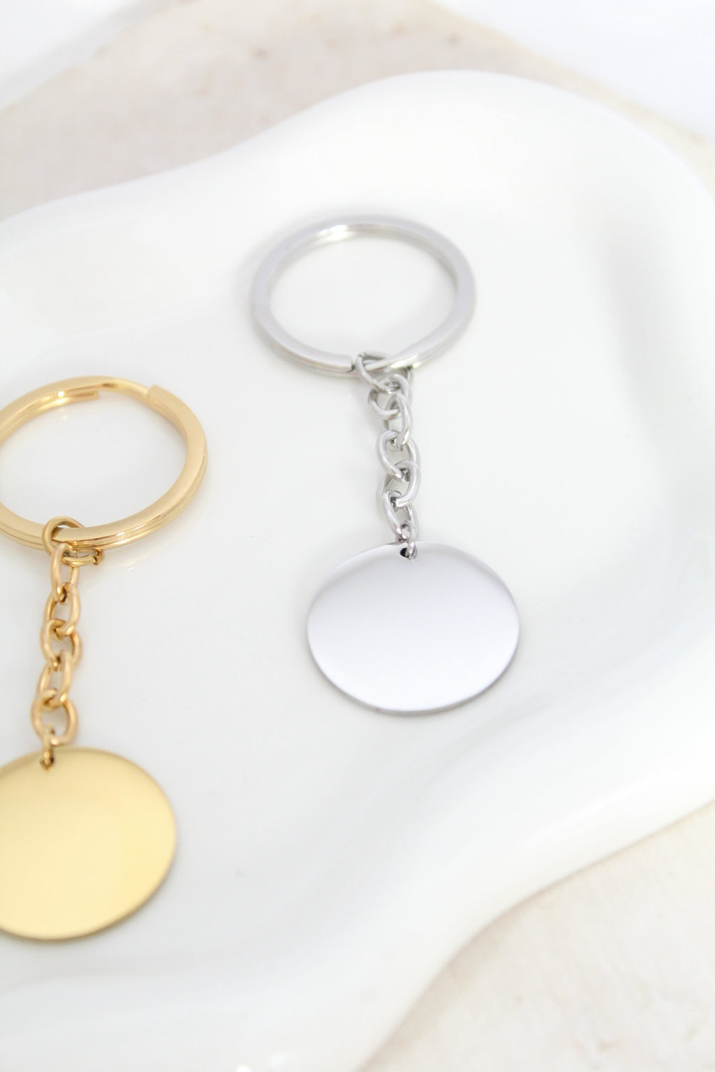 Llavero redondo con grabado