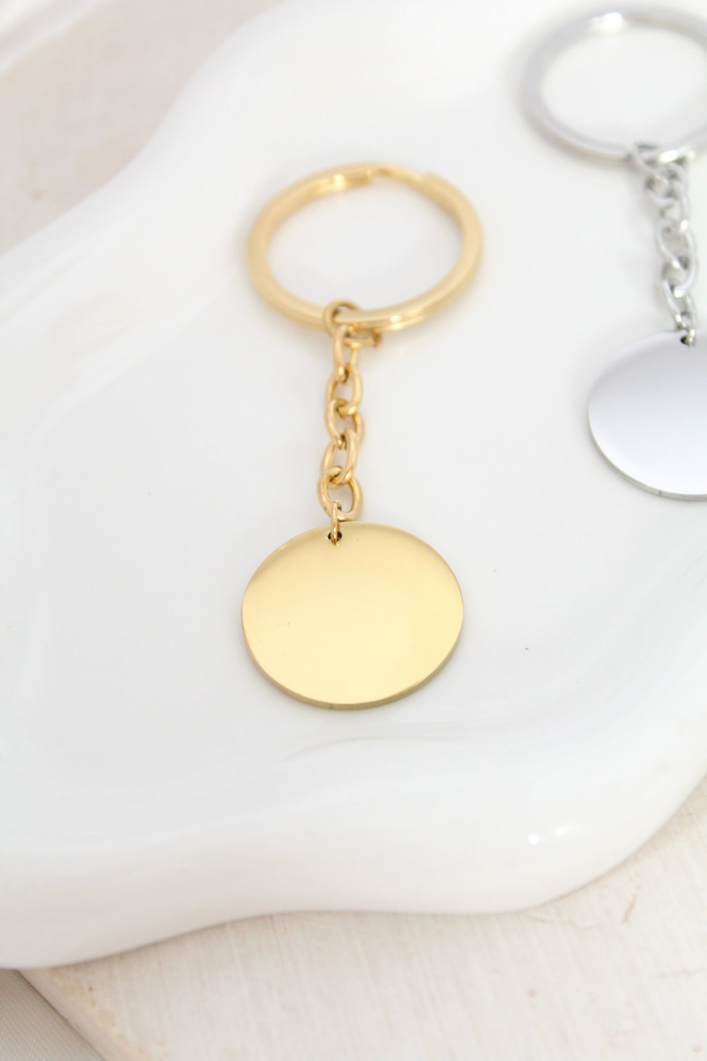 Llavero redondo con grabado