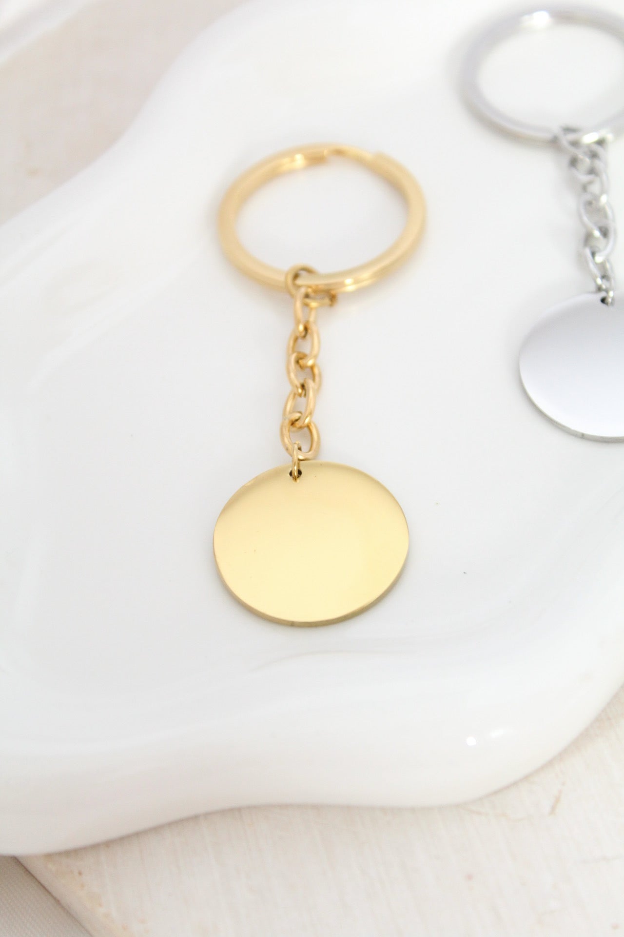 Llavero redondo con grabado