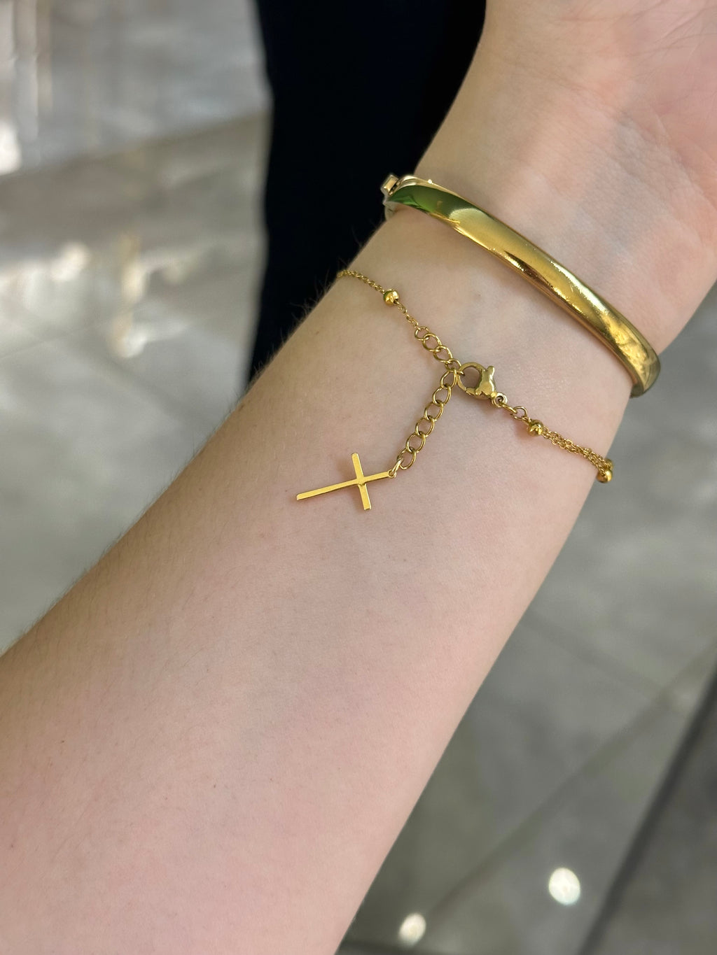 Pulsera rosario verde
