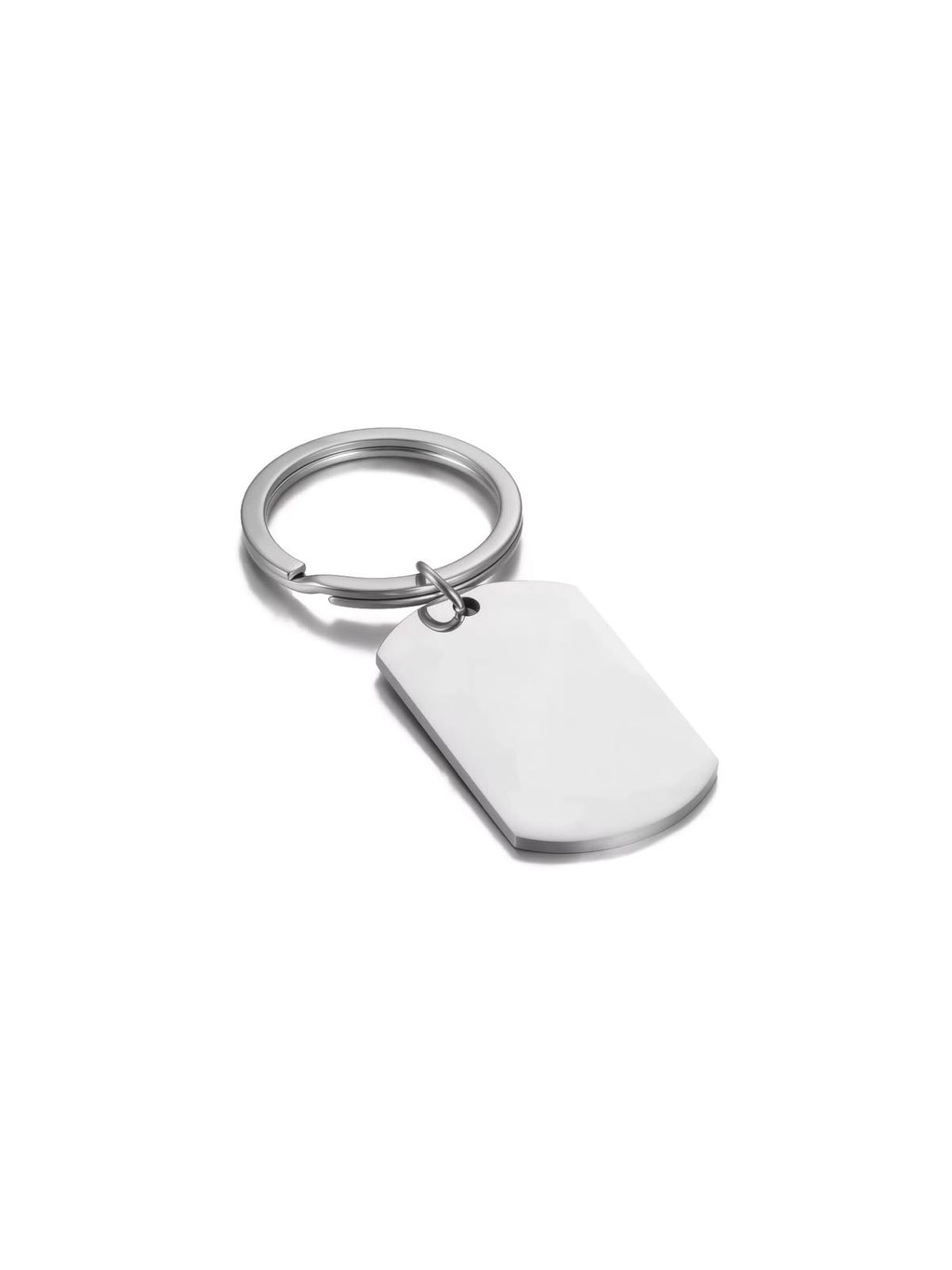 Llavero con placa militar