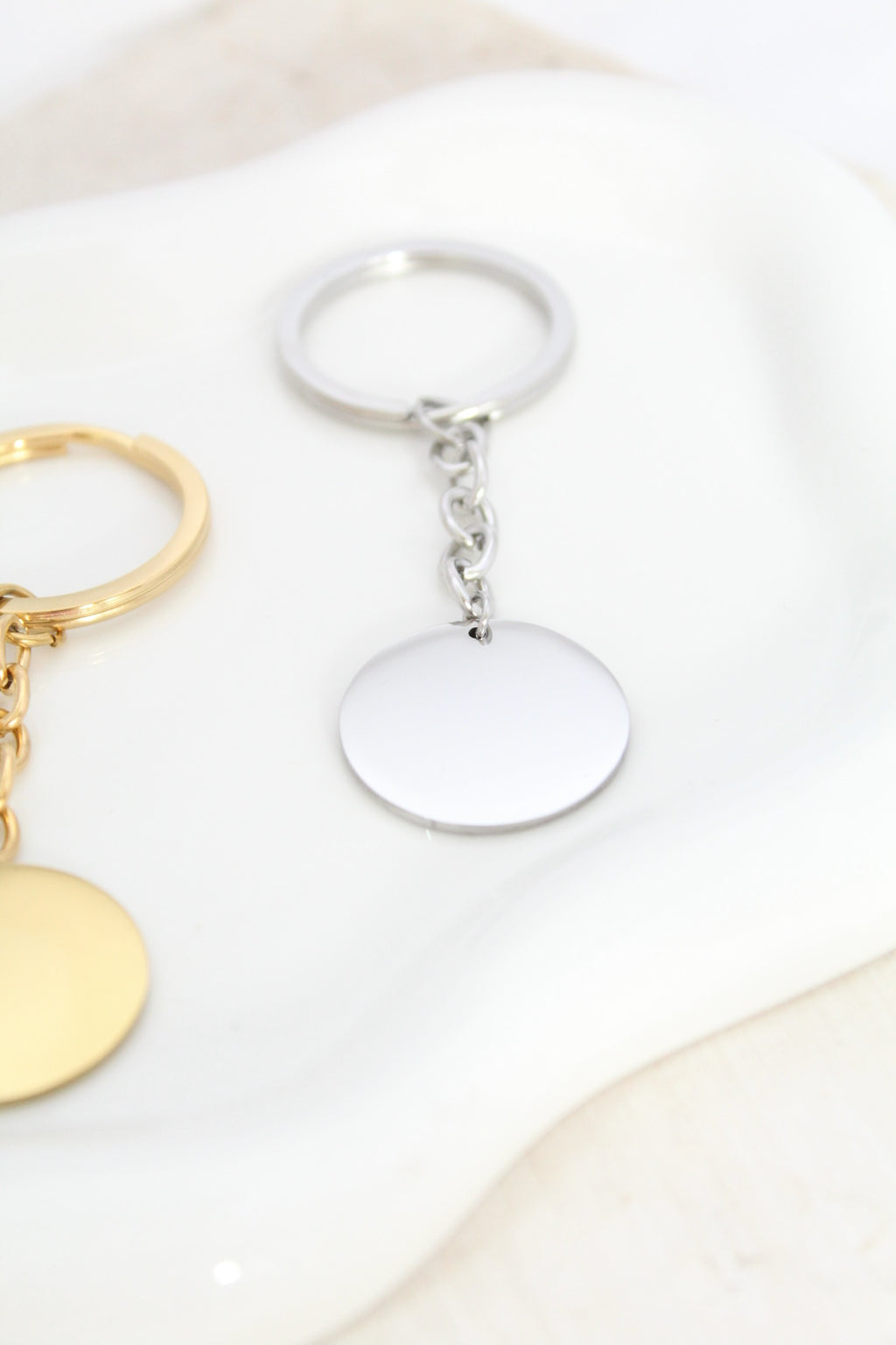 Llavero redondo con grabado