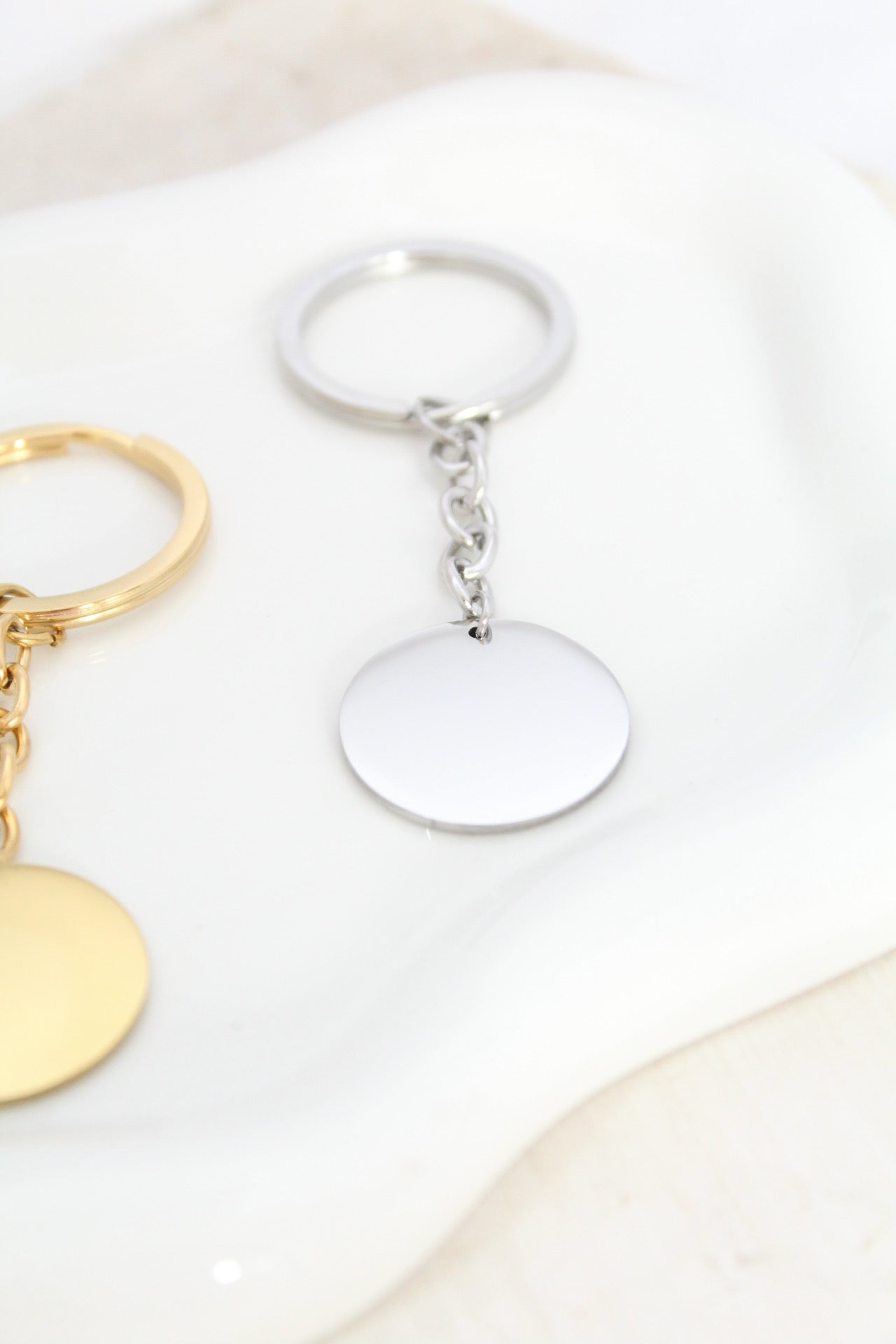 Llavero redondo con grabado