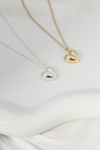 Renata chunky heart necklace (Plata 925)