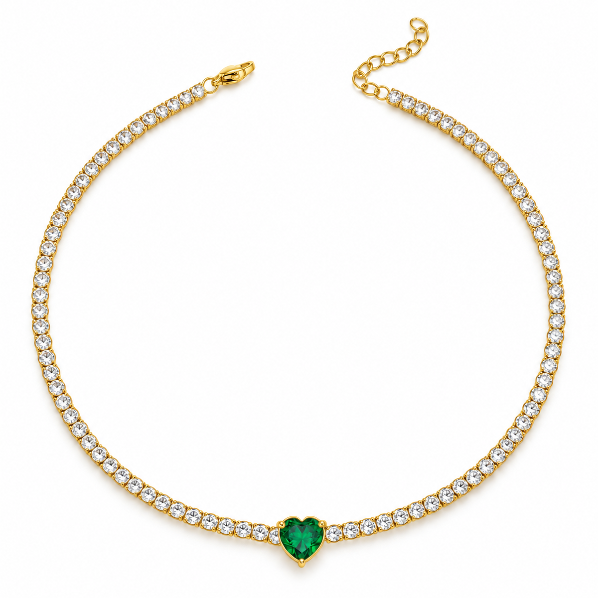 Red heart choker