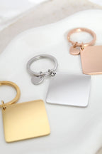 Llavero cuadrado con grabado