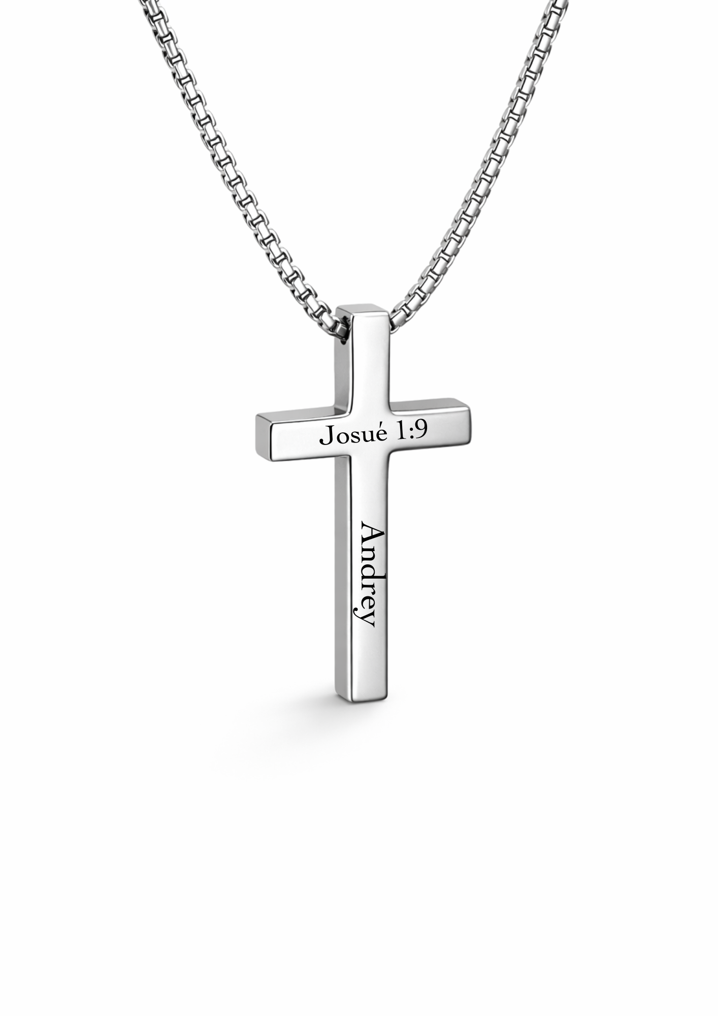 Collar de cruz personalizado