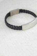 Pulsera de cuero trenzada