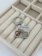 Llavero cuadrado con grabado