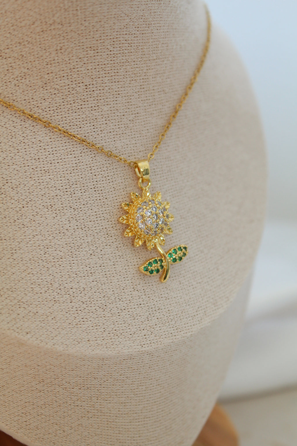 Sunflower necklace