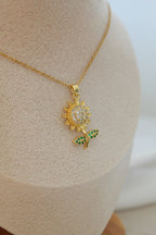 Sunflower necklace