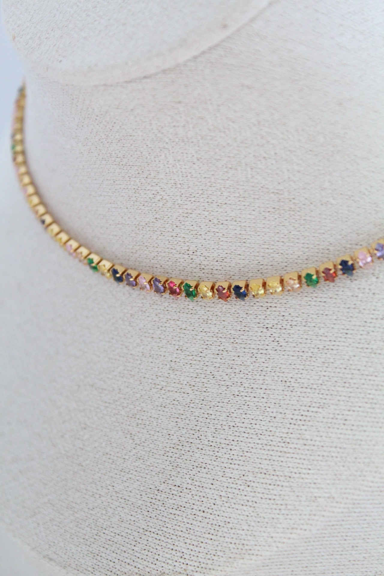 Sparkle rainbow necklace
