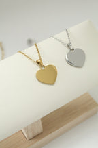 Collar de corazón pequeño (grabado)