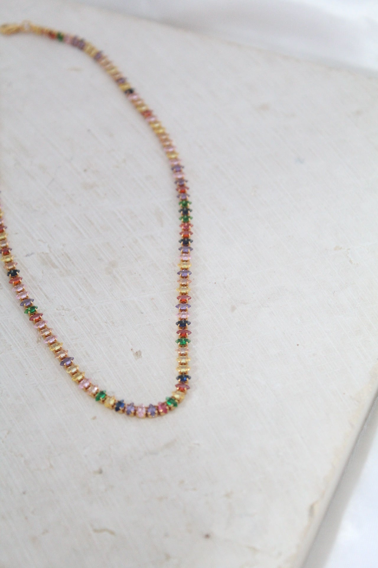 Sparkle rainbow necklace