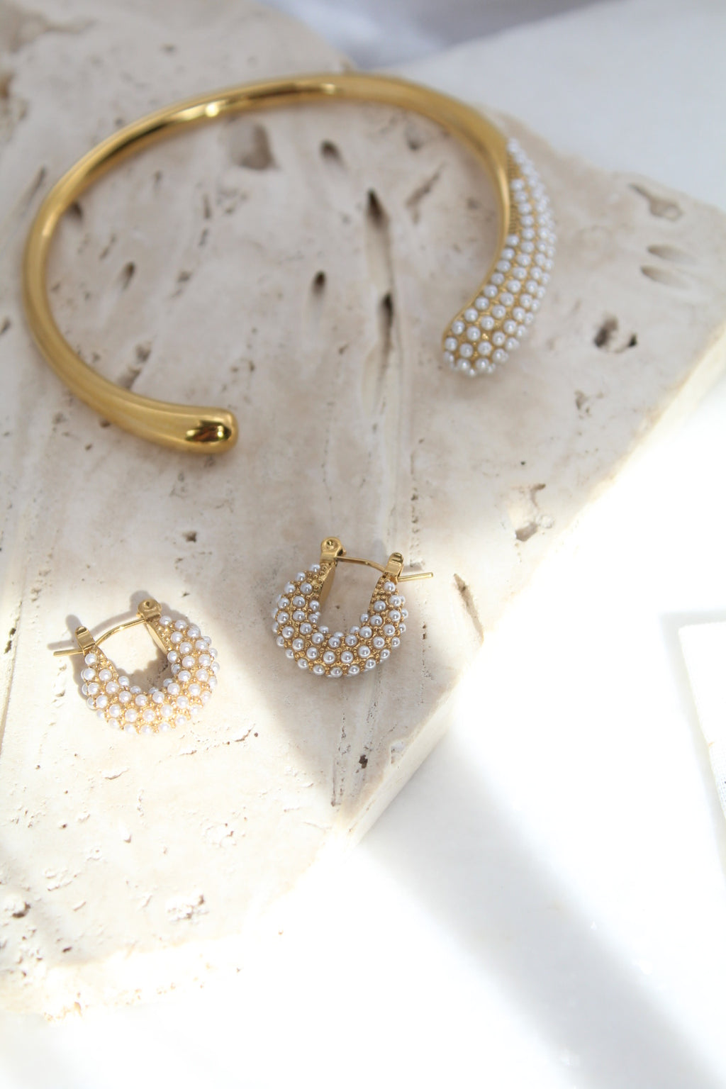 Mini hoops de perlitas