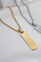 Cadena con grabado de mirada