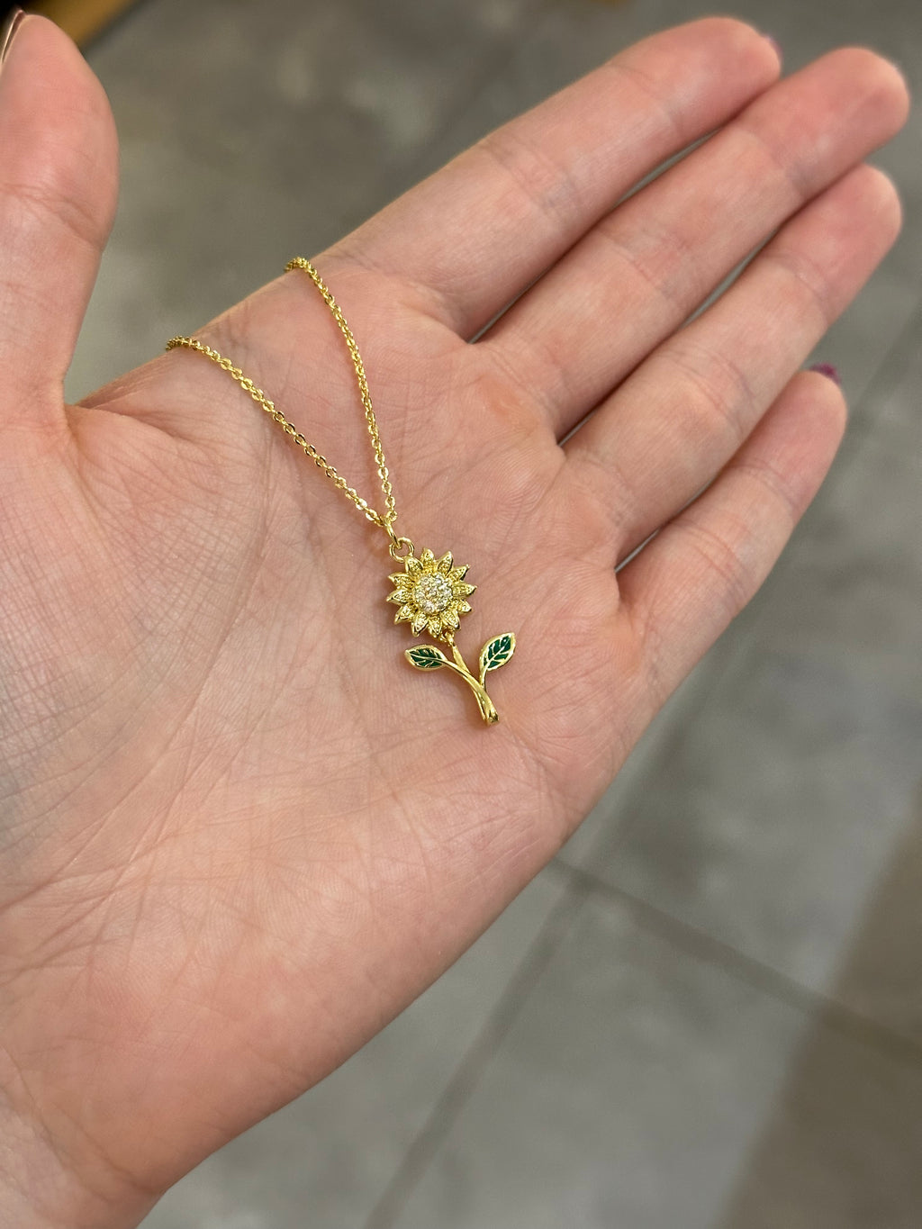 Cadenita de girasol