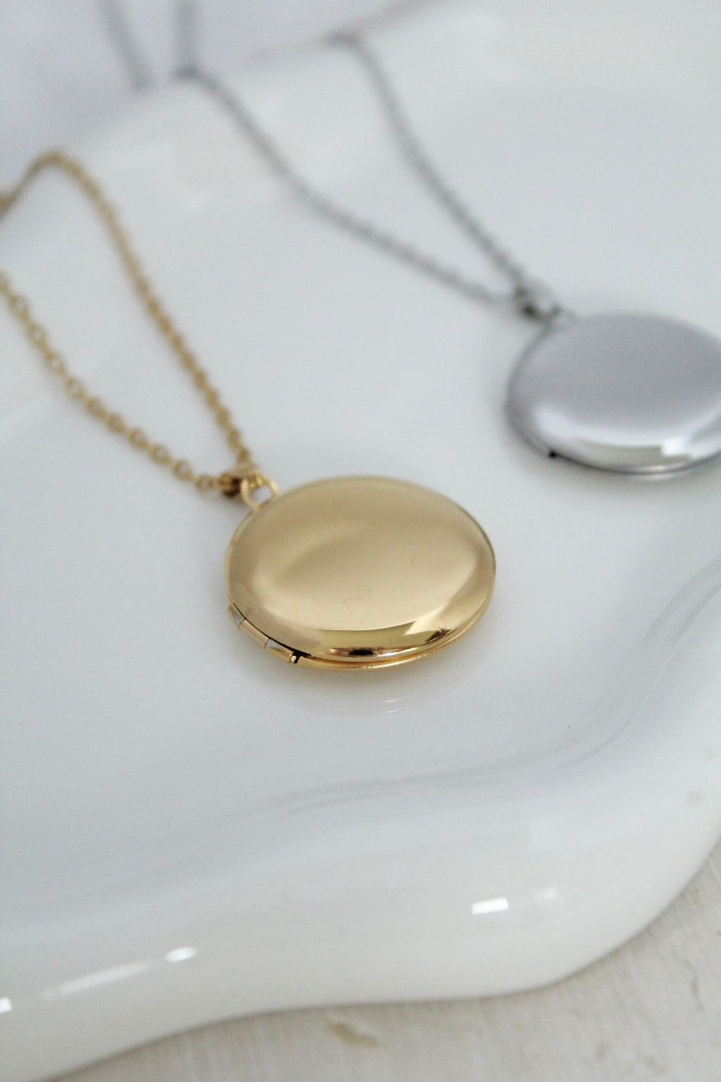 Relicario redondo de hombre