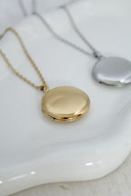 Relicario redondo de hombre