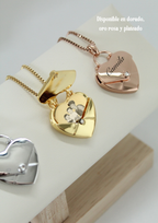 Collar de carta en forma de corazón