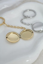 Llavero relicario redondo