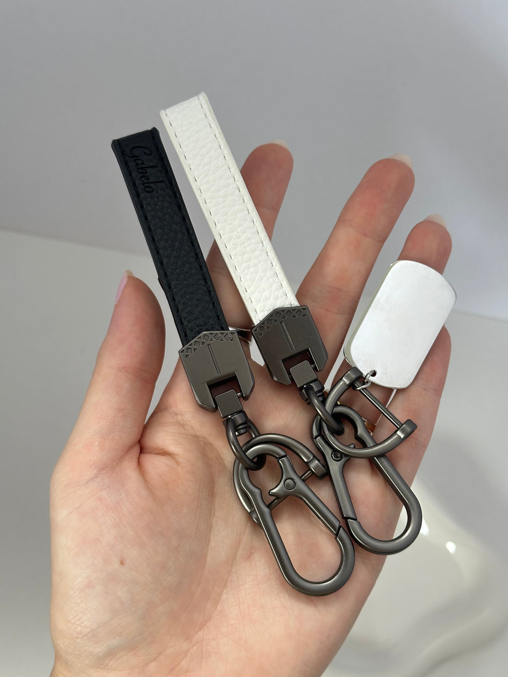 Llavero de cuero personalizable