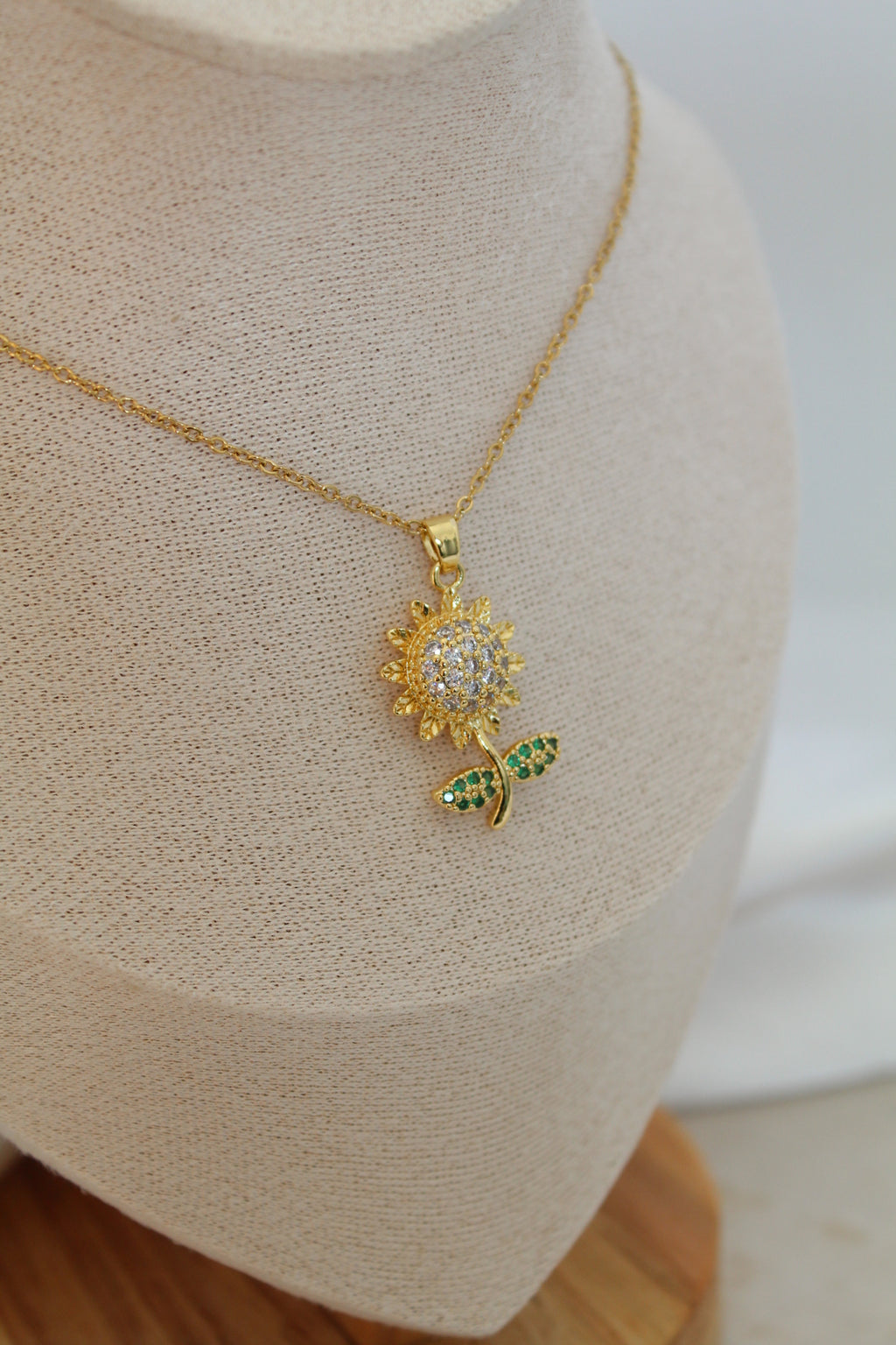 Sunflower necklace