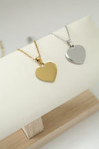 Collar de corazón pequeño (grabado)