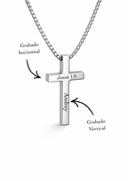 Collar de cruz personalizado