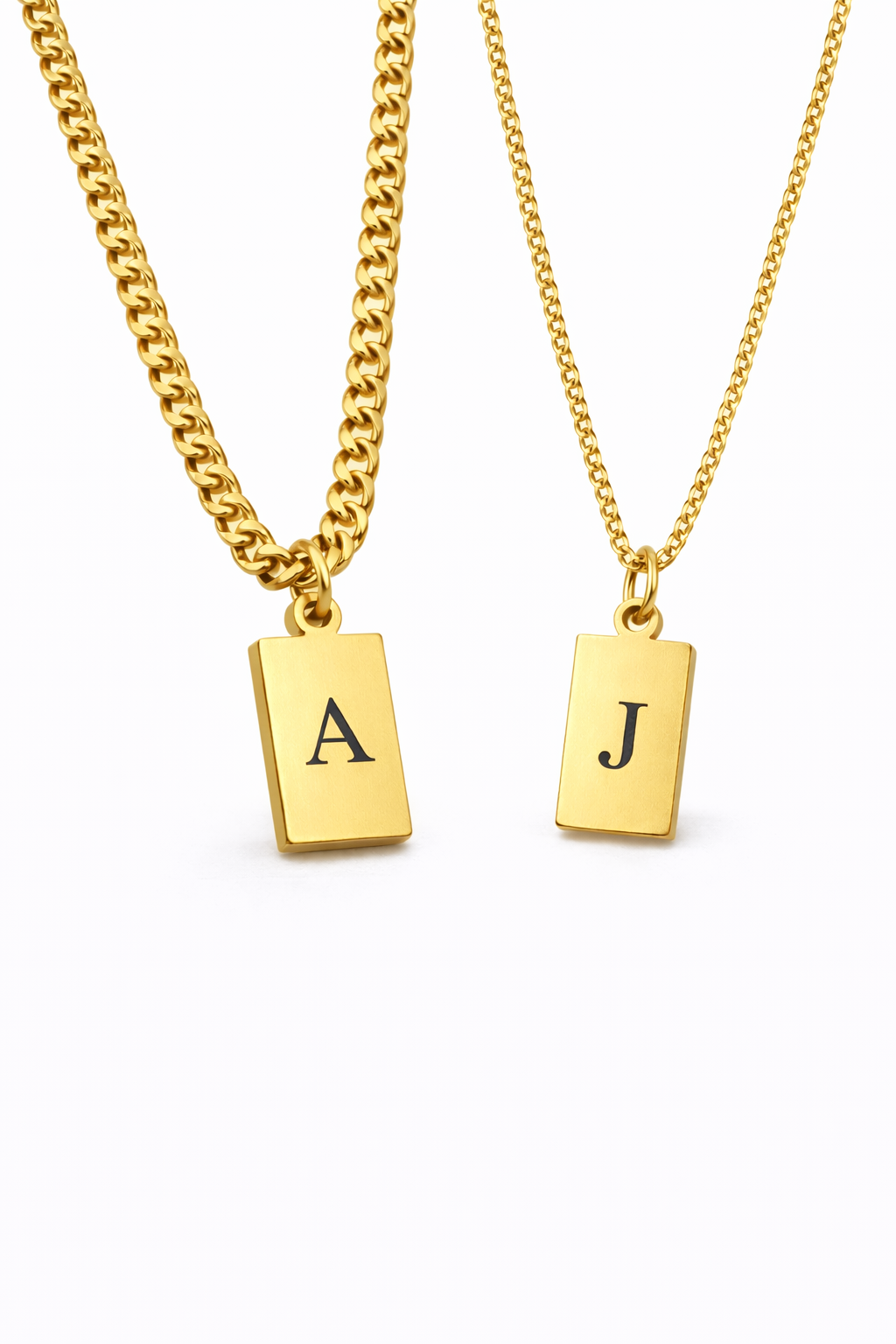 Dúo collar de inciales