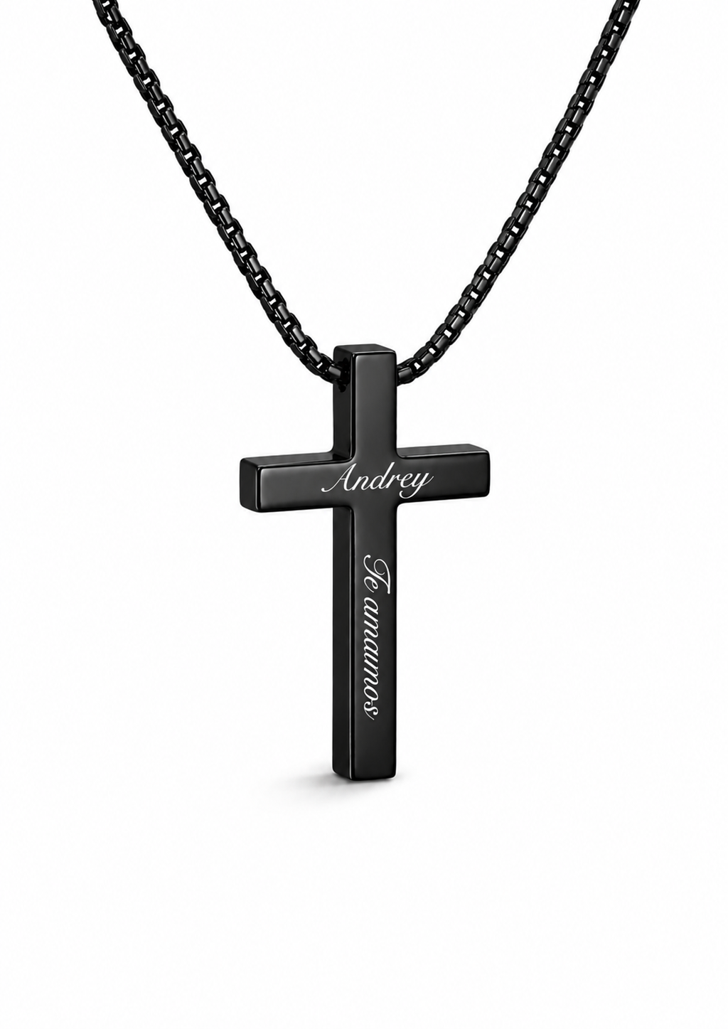 Collar de cruz personalizado