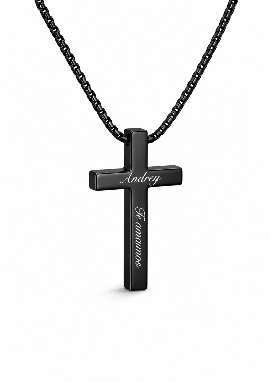 Collar de cruz personalizado