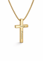 Collar de cruz personalizado