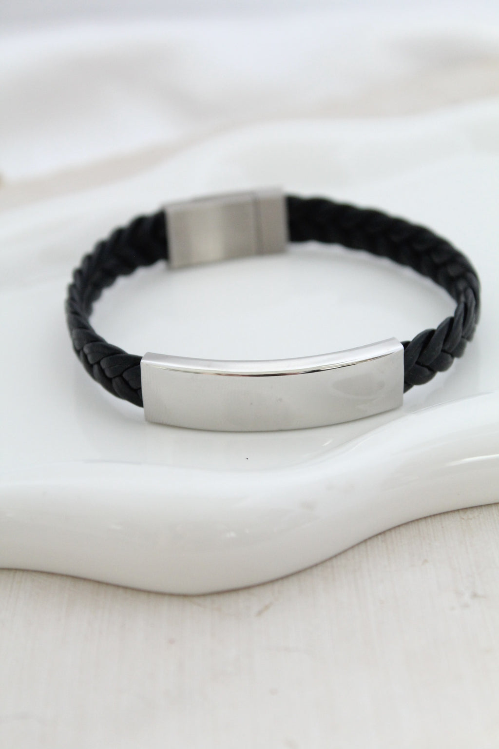 Pulsera de cuero trenzada