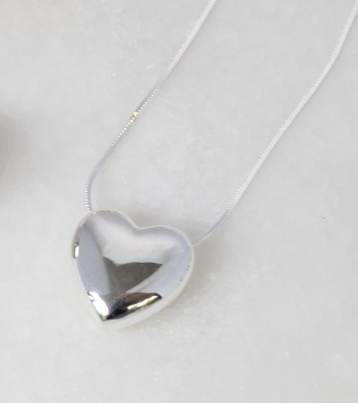 Silver love necklace