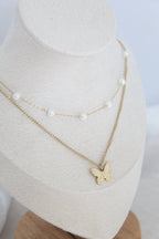 Double butterfly necklace