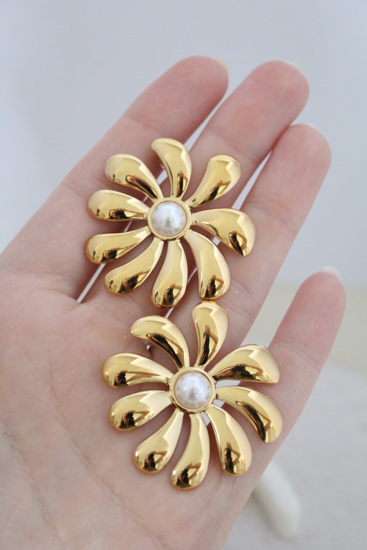 Maxi flower earrings