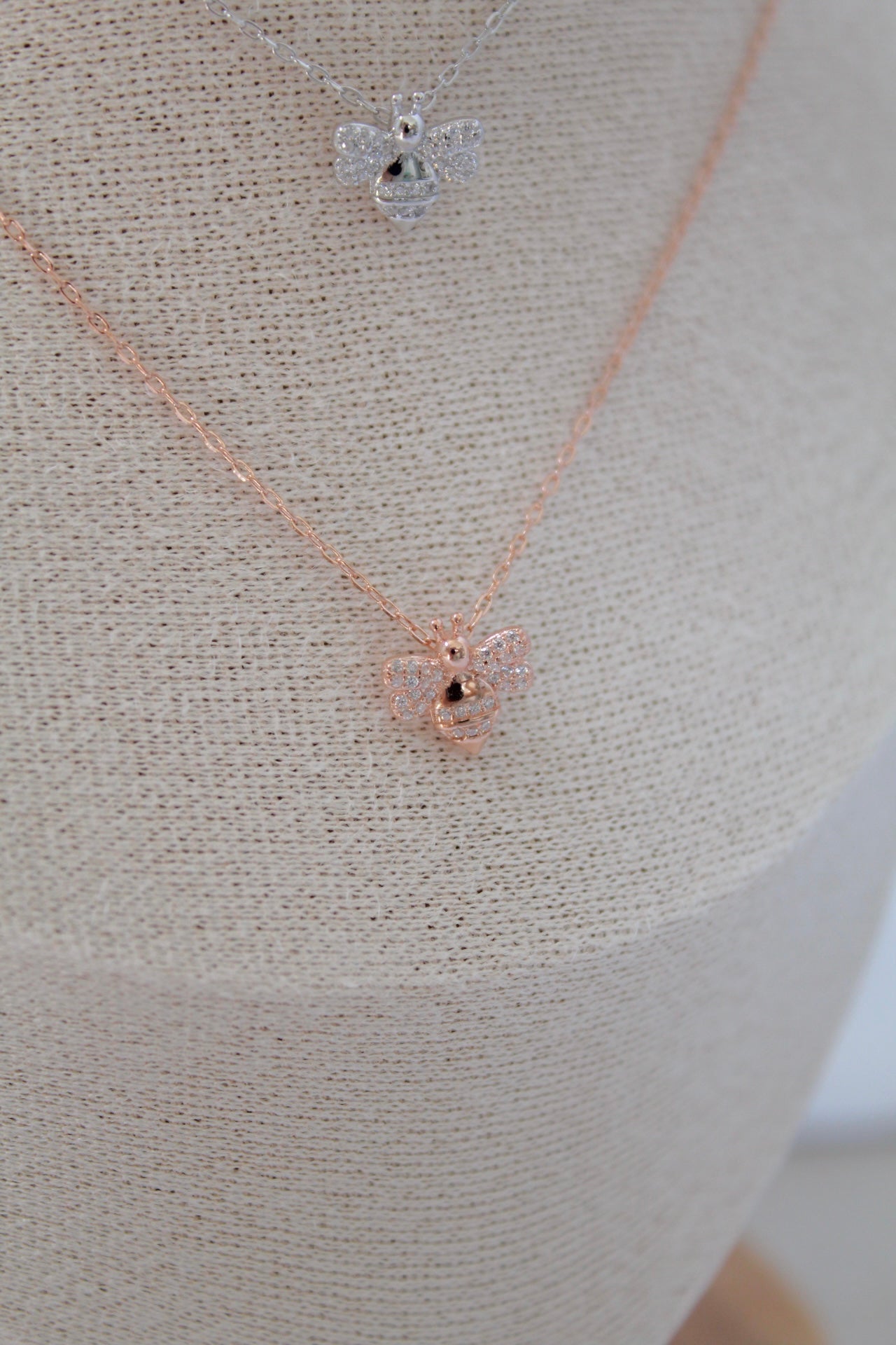 Mini bee necklace
