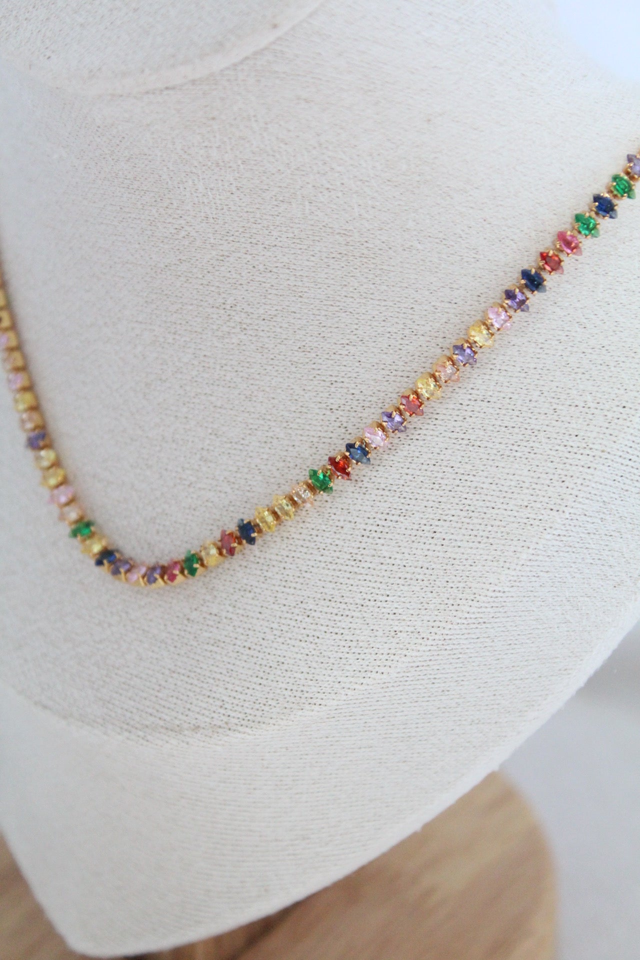 Sparkle rainbow necklace