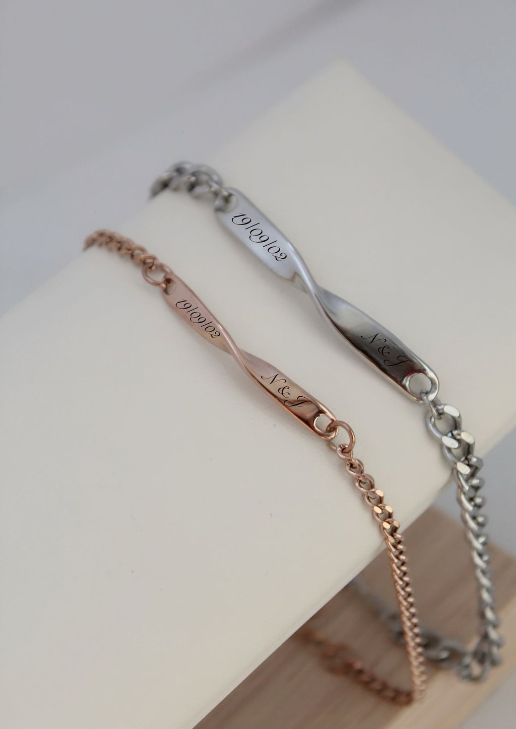 Pulseras dúo infinito