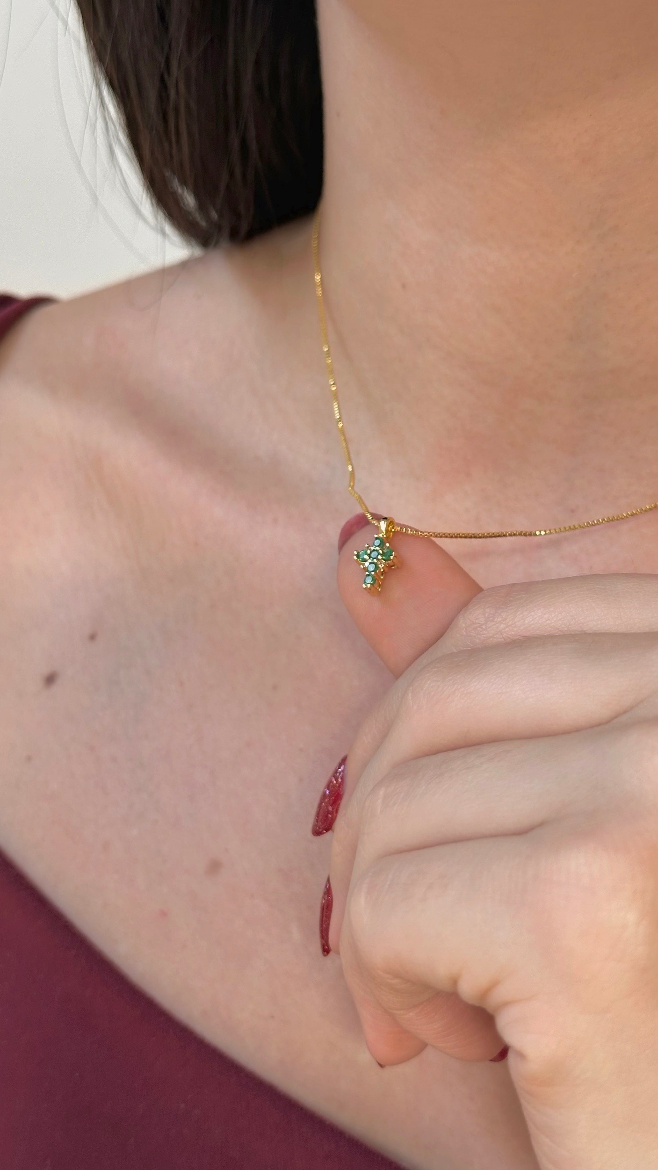 Cadenita de cruz mini