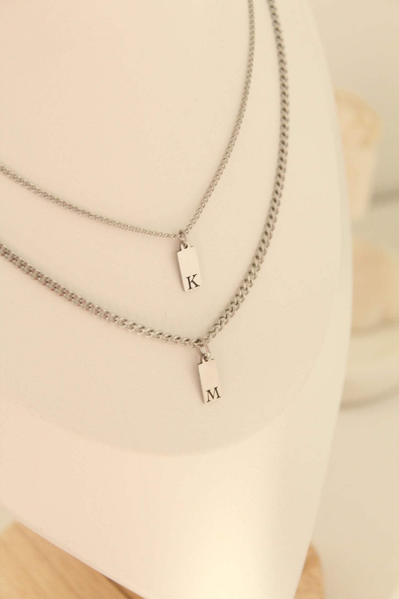 Dúo collar de inciales