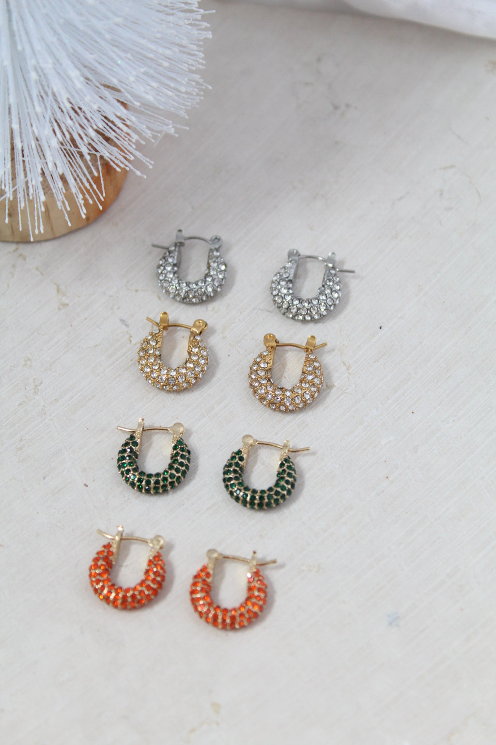 Mini hoops de zirconias
