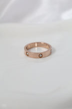 Anillo love oro rosa