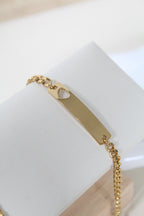 Esclava con detalle de corazón