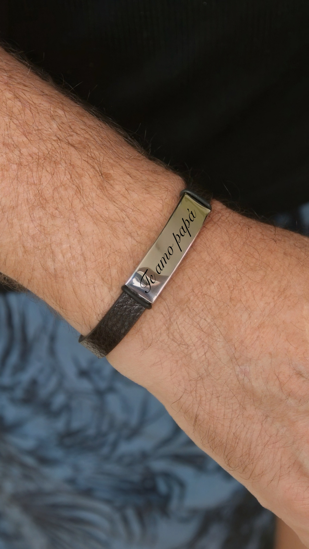 Pulsera de cuero lisa